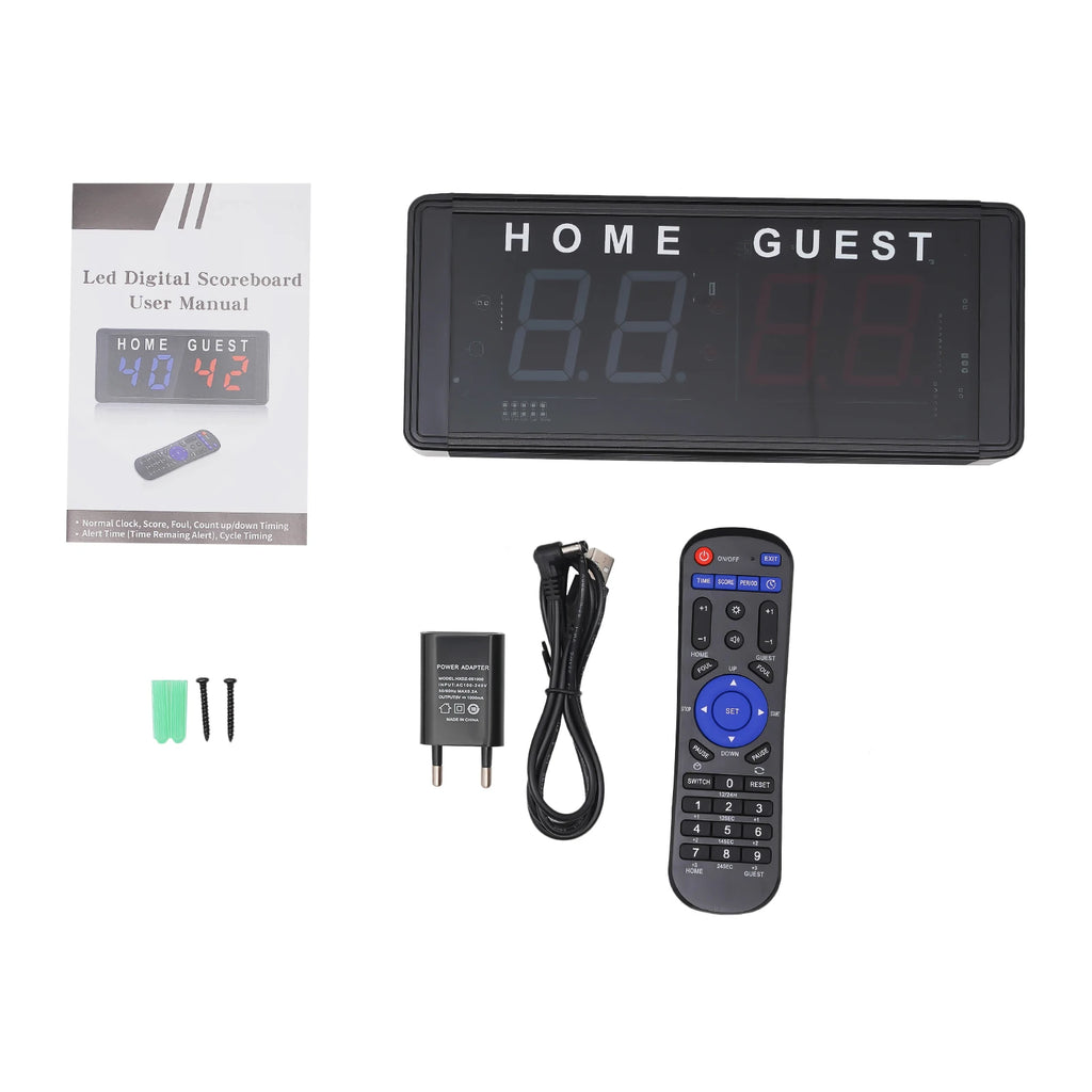 4-Digit LED Scoreboard with Remote