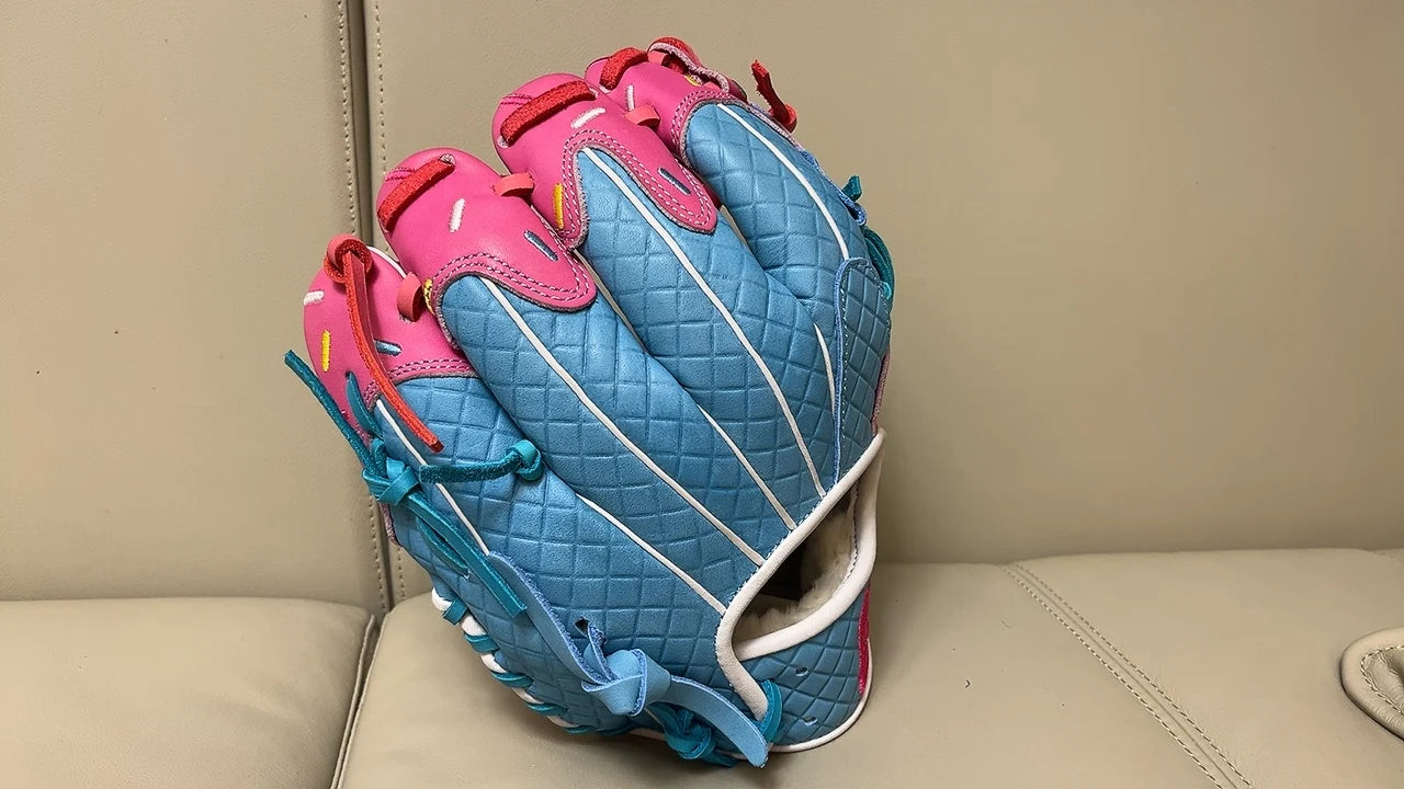 11.5/12.5inch Genuine Leather Baseball Gloves Professional Youths Adults Mitt Softball Training Catcher Gloves Sports Equipment