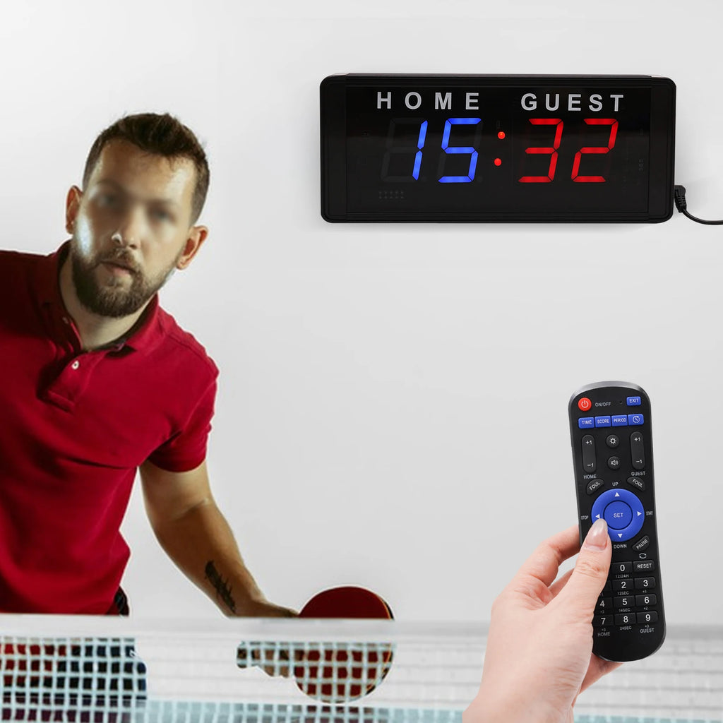 4-Digit LED Scoreboard with Remote