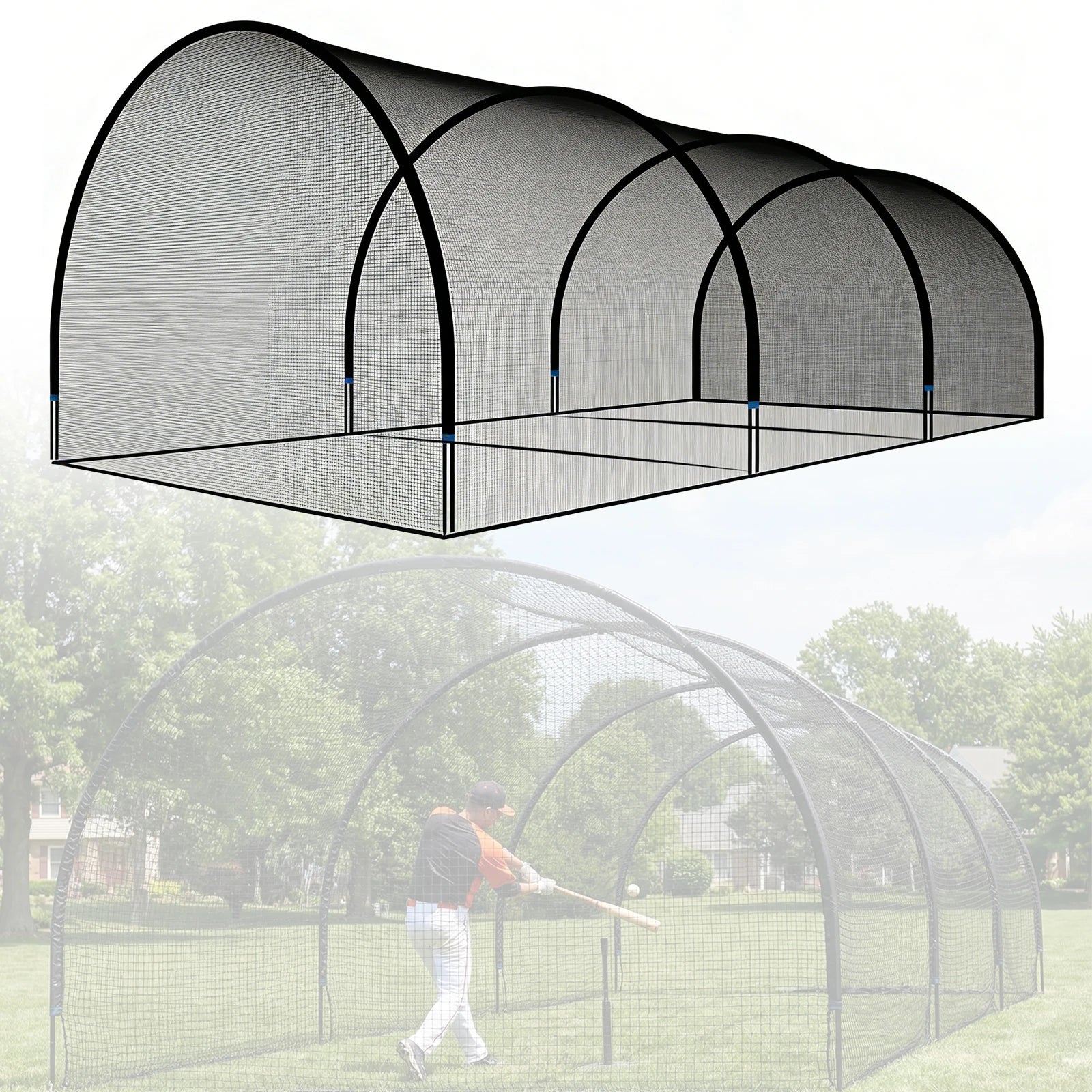 30FT Collapsible Baseball & Softball Batting Cage
