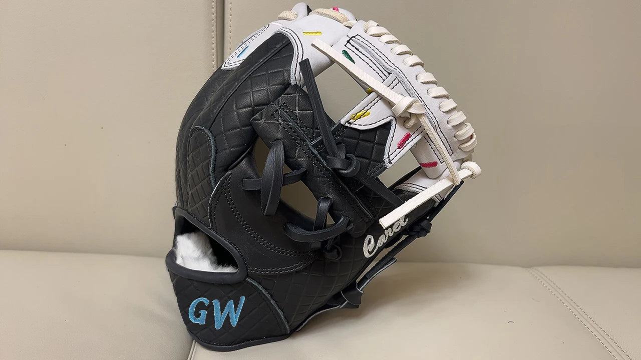 11.5/12.5inch Genuine Leather Baseball Gloves Professional Youths Adults Mitt Softball Training Catcher Gloves Sports Equipment