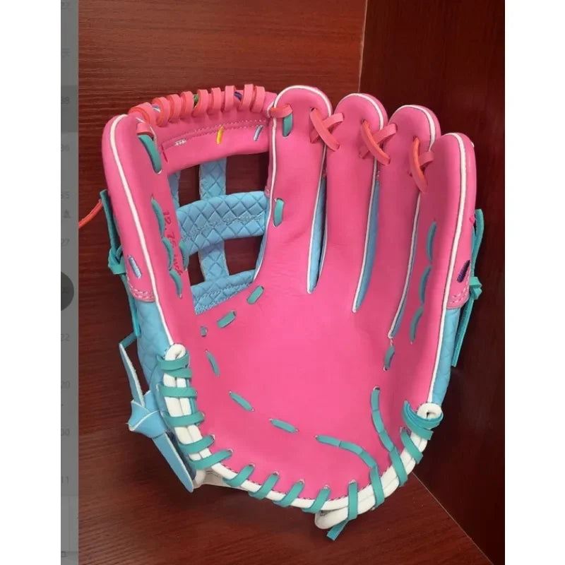 11.5/12.5inch Genuine Leather Baseball Gloves Professional Youths Adults Mitt Softball Training Catcher Gloves Sports Equipment