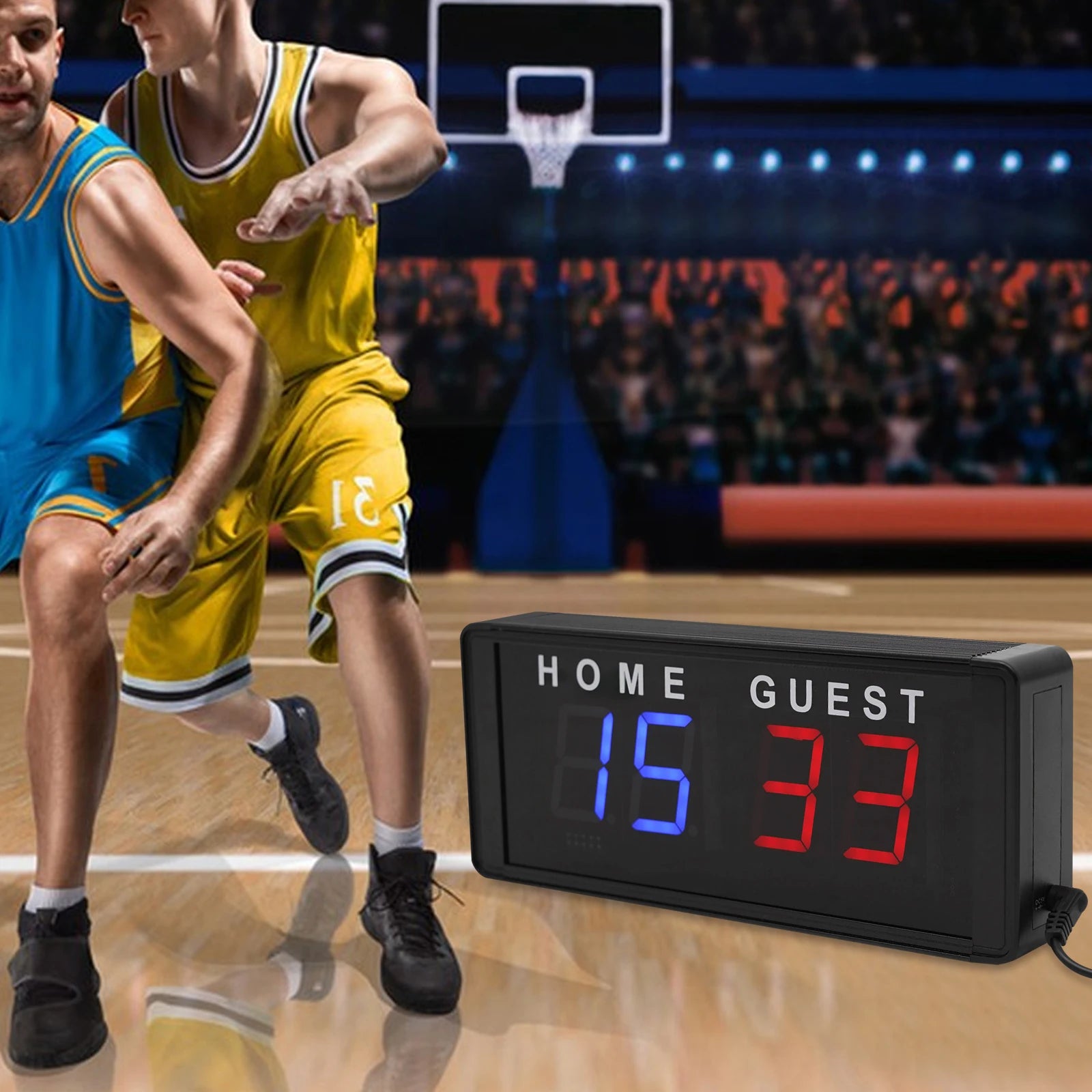 4-Digit LED Scoreboard with Remote